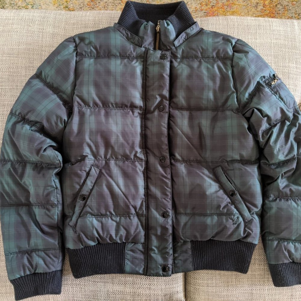American Eagle Plaid Down Puffer WARM